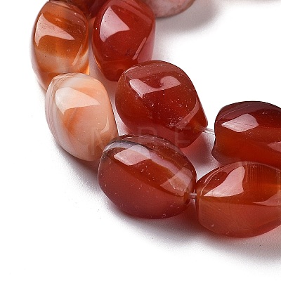 Natural Banded Agate Beads Strands G-G172-01L-1