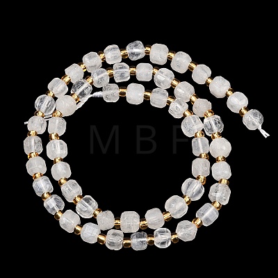 Natural Rainbow Moonstone Beads Strands G-Z147-A01-01-1