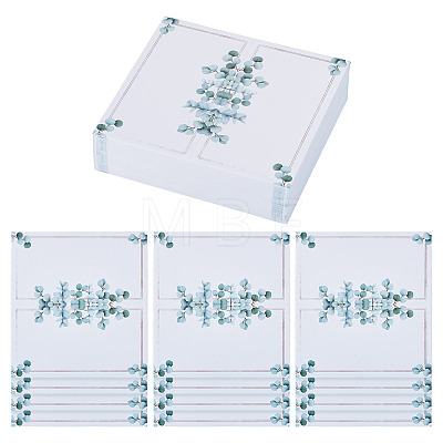 80Pcs Rectangle Paper Table Place Cards AJEW-TA0003-64B-1