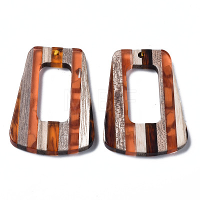 Resin & Walnut Wood Pendants RESI-N025-013A-D01-1