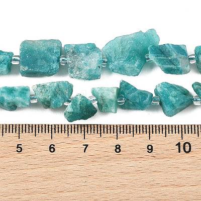 Raw Rough Natural Amazonite Beads Strands G-D101-A07-1