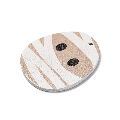 Single Face Printed Wood Pendants WOOD-B009-01G-1