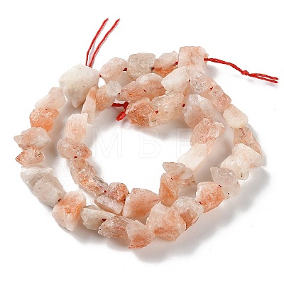 Raw Rough Synthetic Strawberry Quartz Beads Strands G-B065-C23-1