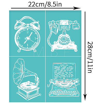 Self-Adhesive Silk Screen Printing Stencil DIY-WH0338-178-1