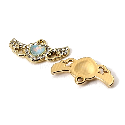 UV Plating Alloy Glass Pendants FIND-K032-26G-1