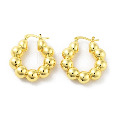 Brass Hoop Earrings KK-R150-04B-1