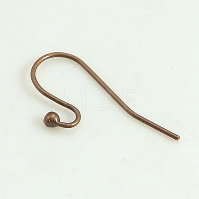 Kissitty Brass Hook Earrings KK-KS0001-08R-NR-1