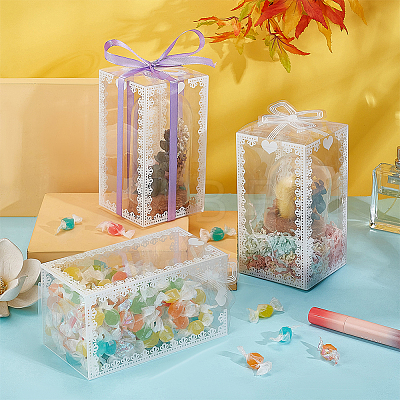 Transparent PVC Candy Treat Gift Box CON-WH0085-58C-1