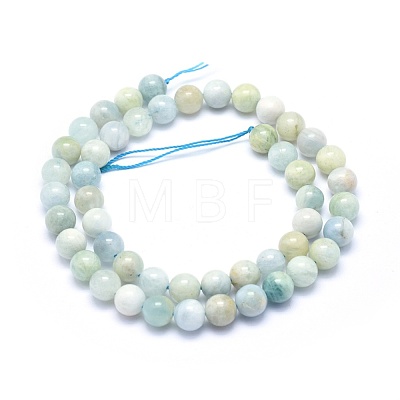 Natural Aquamarine Strands G-G764-42-10mm-1