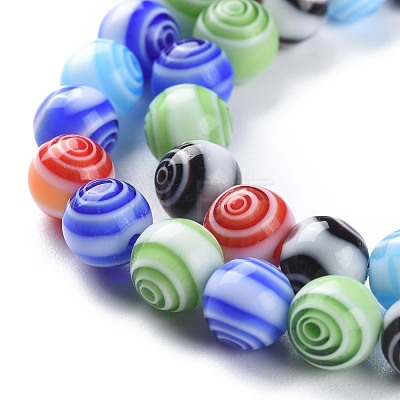 Handmade Lampwork Beads Strands LAMP-M003-10B-1