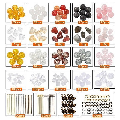 DIY Mixed Stone Beads Jewelry Set Making Kit DIY-YW0004-62-1