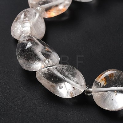 Natural Green Lodolite Quartz/Garden Quartz Beads Strands G-B026-01-1