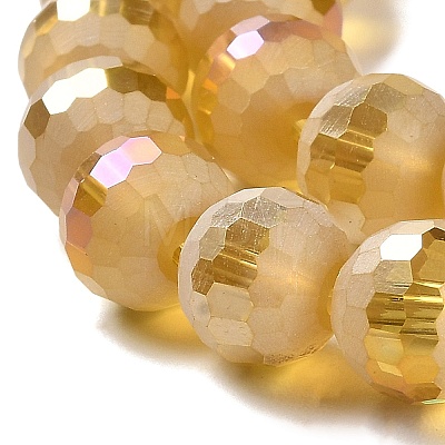 Electroplate Glass Beads Strands EGLA-Z001-03A-AB07-1