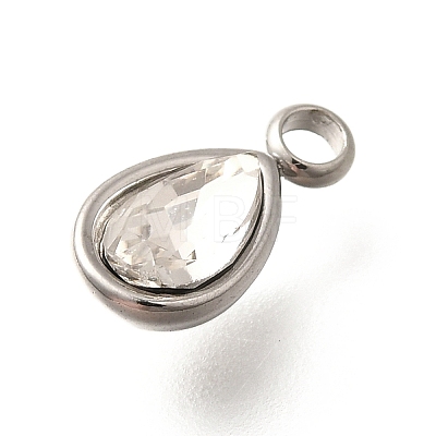 304 Stainless Steel Pendants STAS-Q346-04P-04-1