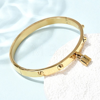 304 Stainless Steel Charm Bangles BJEW-H644-12G-1