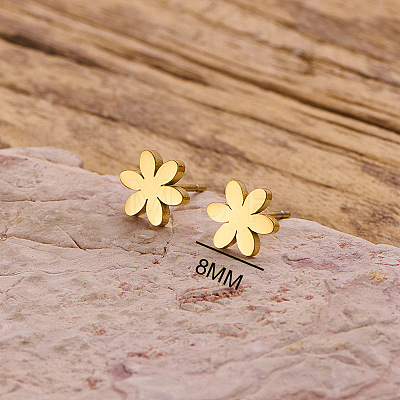 304 Stainless Steel Stud Earrings WG9FC02-01-1