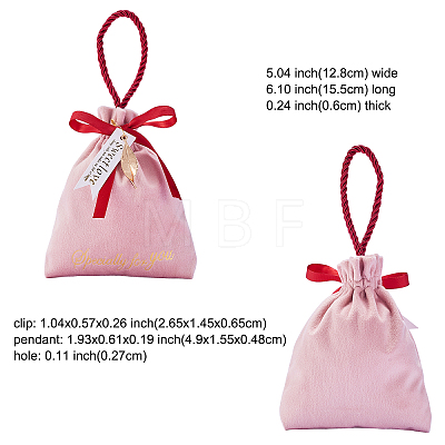 Velvet Jewelry Drawstring Gift Bags TP-CJC0001-007B-1