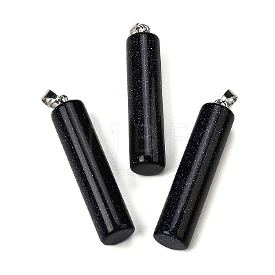 Synthetic Blue Goldstone Big Pendants G-F820-11I-1