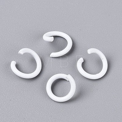 Spray Painted Iron Open Jump Rings IFIN-T017-04B-31-1