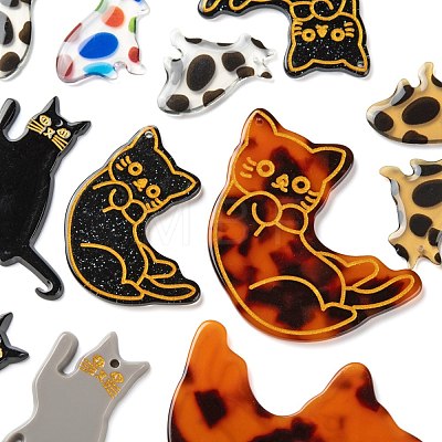 Cat/Kitten Pendant Kit for DIY Jewelry Making Finding Kit DIY-LS0004-04-1