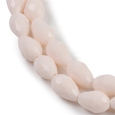 Opaque Solid Color Imitation Jade Beads Strands EGLA-N013-P8mm-D08-1