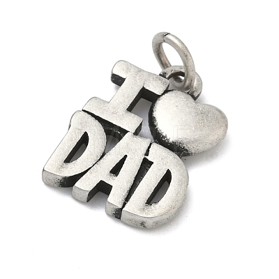 Father's Day 304 Stainless Steel Pendants STAS-C171-01A-AS-1