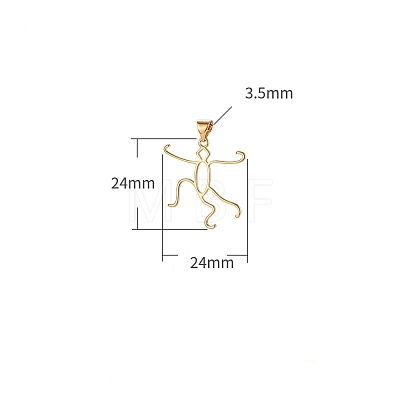 Brass Pendants Cabochon Setting PW-WG77390-02-1