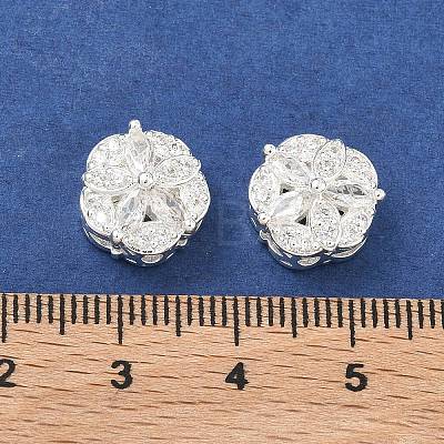 Brass Micro Pave Cubic Zirconia Pendants KK-B172-14S-03-1