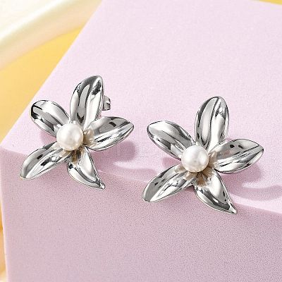 304 Stainless Steel Stud Earrings EJEW-S246-05P-1