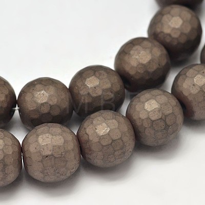 Electroplate Non-magnetic Synthetic Hematite Beads Strands G-I175-19-1