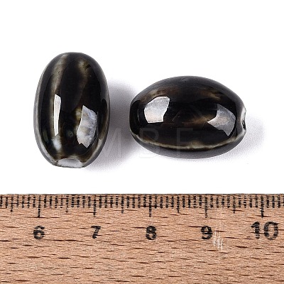 Vintage Handmade Porcelain Beads PORC-Q006-10O-1