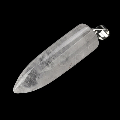 Natural Quartz Crystal Pointed Pendants G-F820-12B-1