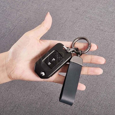 Genuine Leather Car Key Keychain JX273D-1