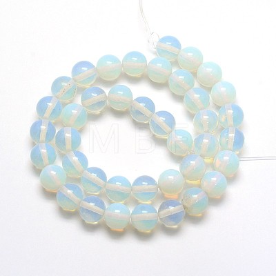 Opal Round Beads Strands G-O047-08-8mm-1