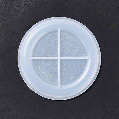 DIY Flat Round Cup Mat Silicone Molds DIY-E055-48-1