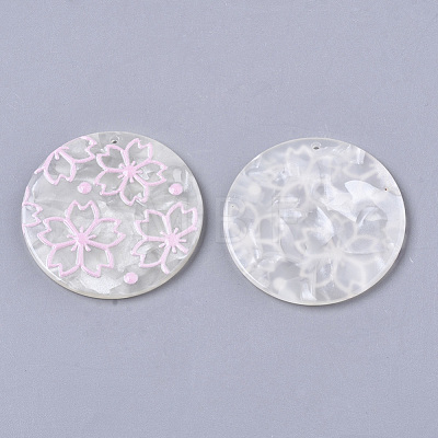 Cellulose Acetate(Resin) Pendants X-KY-S163-019D-1