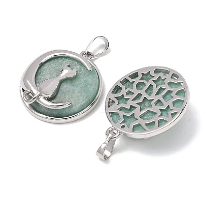 Natural Amazonite Pendants GG-CBA0251-10J-P-1
