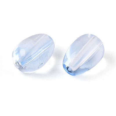 Baking Paint Transparent Glass Beads DGLA-N014-10G-1