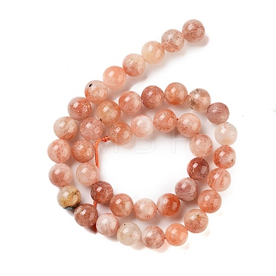 Natural Sunstone Beads Strands G-P488-04A-01-1