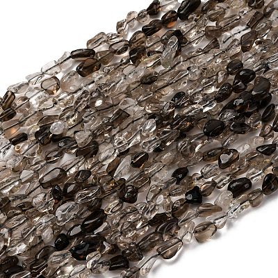 Natural Smoky Quartz Beads Strands G-I389-A31-01A-1
