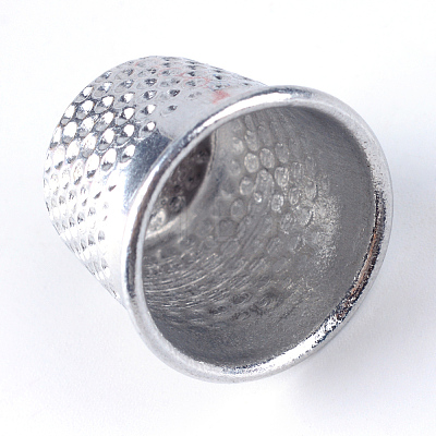 Aluminum Finger Thimbles Metal Shield Sewing Grip Protector LS-FIND-R032-06P-1