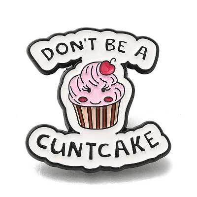 Animal Safety Don't Be A Cuntcake Enamel Pins JEWB-L016-07EB-12-1