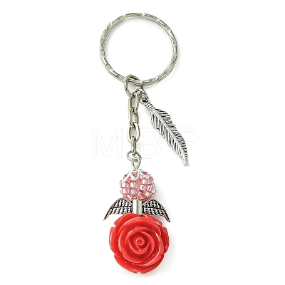 Resin & Alloy & Glass Keychain KEYC-MZ00015-04-1