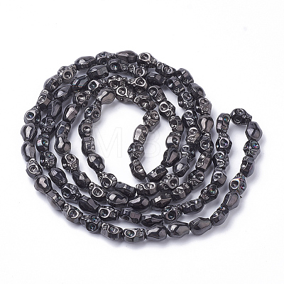 Electroplate Glass Beads Strands EGLA-T005-01A-1