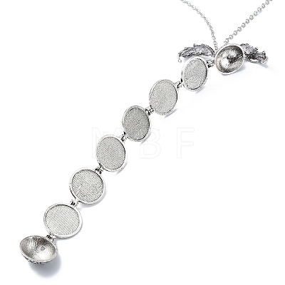 Alloy Pendant Necklaces NJEW-H031-01C-AS-1