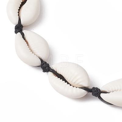 3Pcs 3 Color Natural Cowrie Shell Beaded Necklaces for Women NJEW-JN04589-1