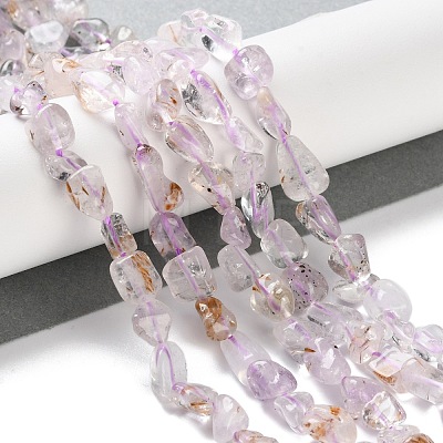 Natural Amethyst Beads Strands G-P497-01C-26-1