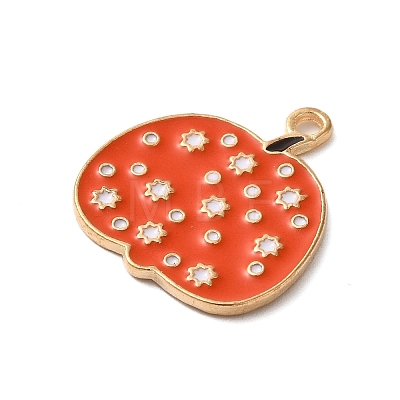 Thanksgiving Day Golden Tone Alloy Enamel Pendants ENAM-M002-02Q-G-1