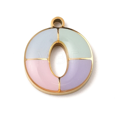 304 Stainless Steel Pendants STAS-K297-09O-G-1