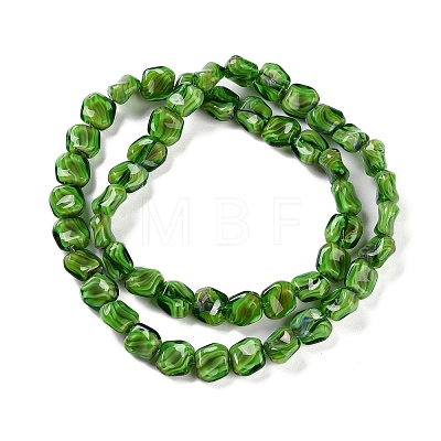 Handmade Milleflori Glass Beads Strands X-LAMP-M018-01A-05-1